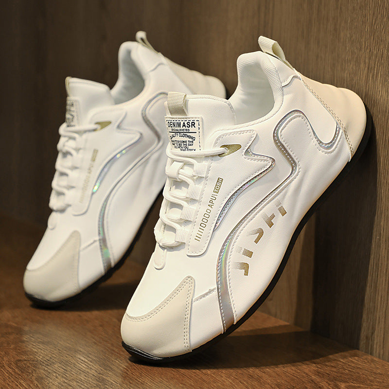 Fashion Colorblock Lace-Up Sneakers for Men Breathable Low-Top Dad Shoes Running Walking Sports Shoes Men Shoe
